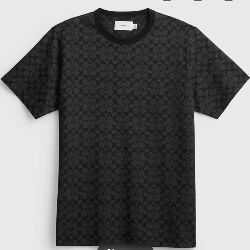 Coach XXL Charcoal Patterned Men's Shirt